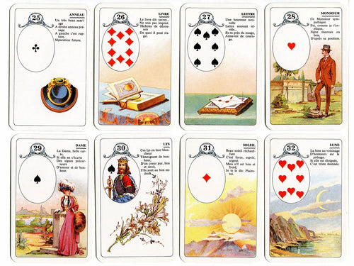 Jeu Lenormand vintage Français - Carta Mundi 1999 - Cartes Miss Lenormand