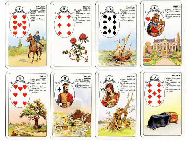 Jeu Lenormand vintage French - 1999 - Miss Lenormand Cards