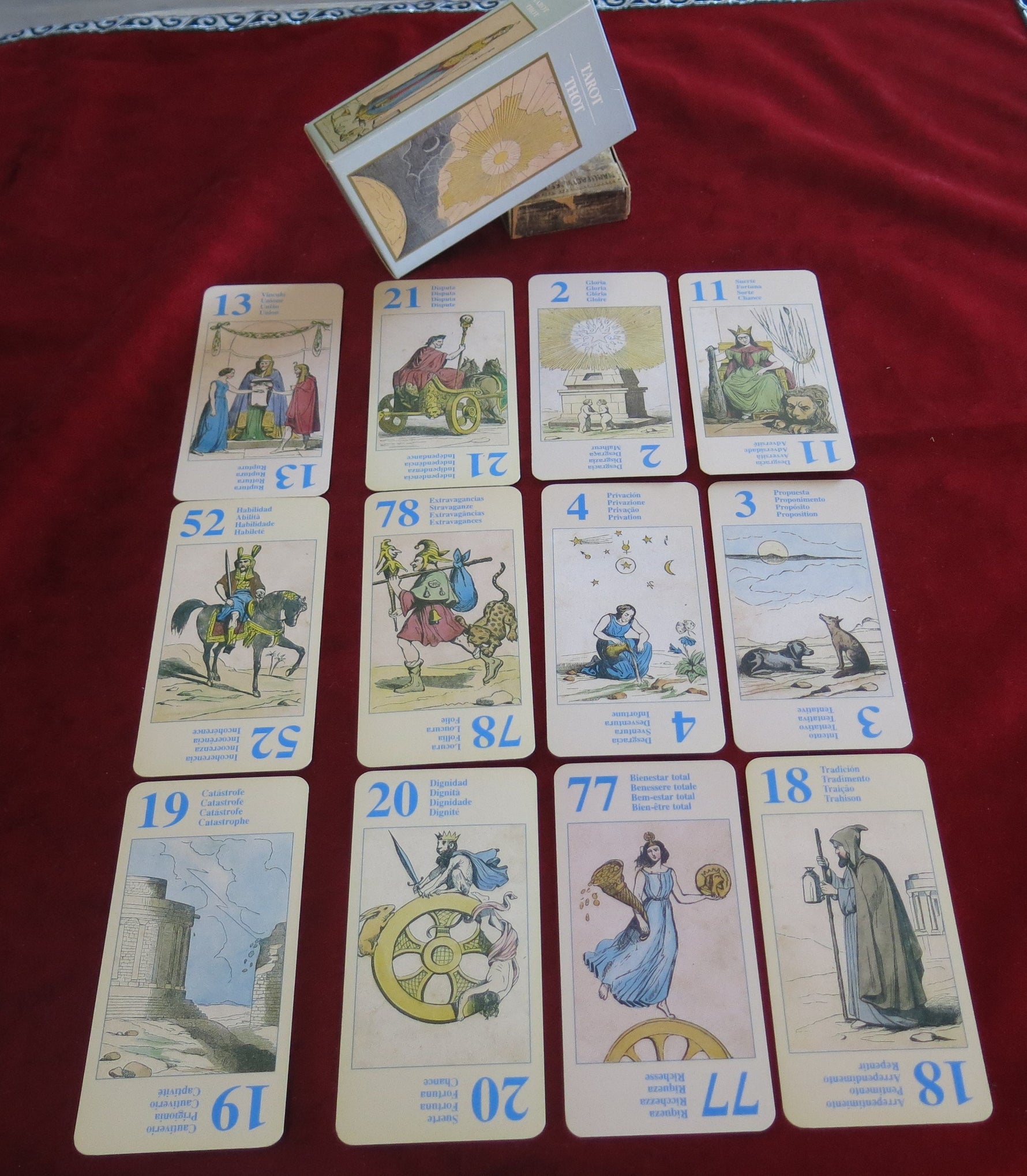 Tarocchi Esoterici 1870 – Etteilla System – Rare Complete Deck