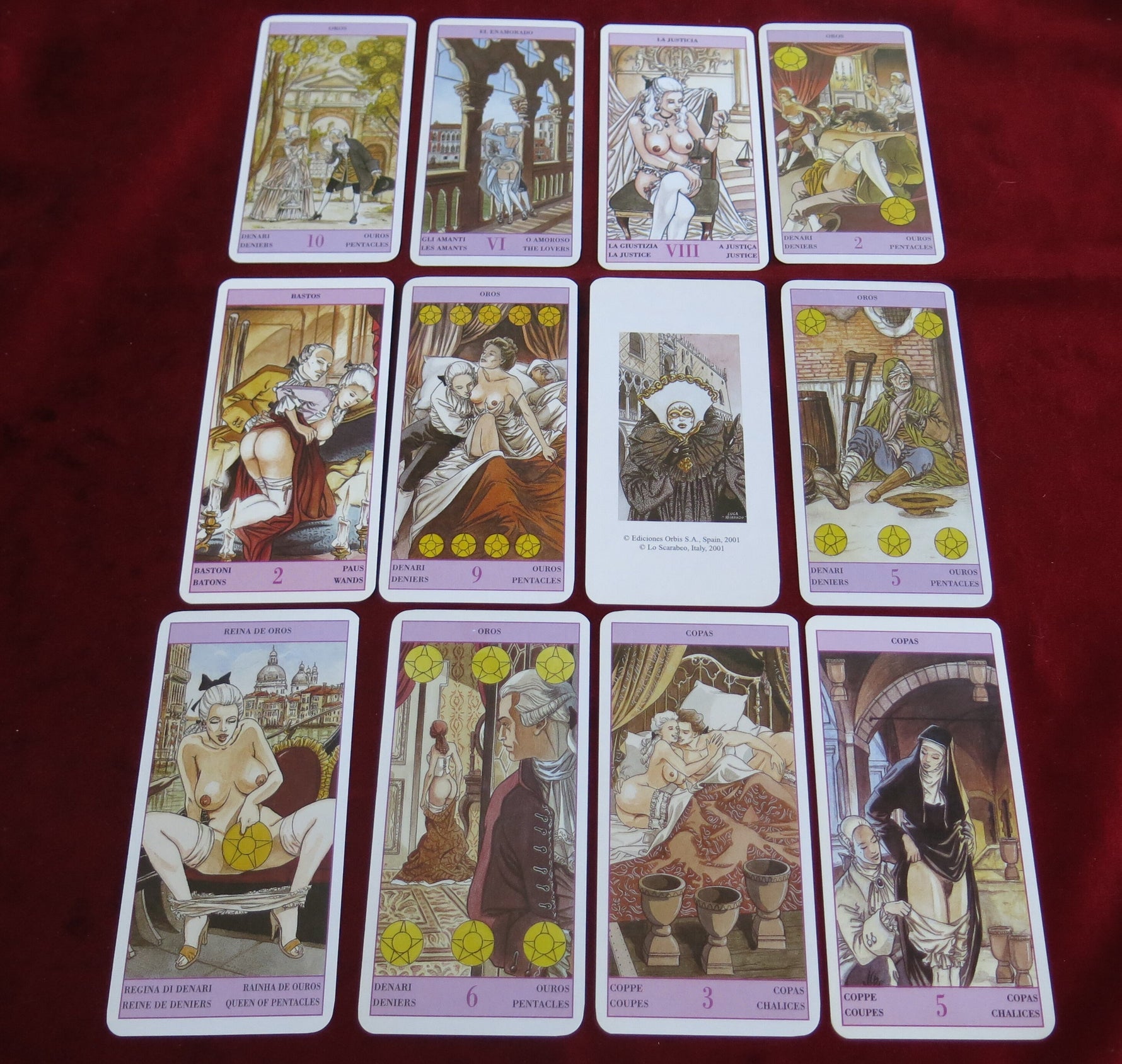 Erotic Tarot – Casanova Tarot (Lo Scarabeo, 2002)