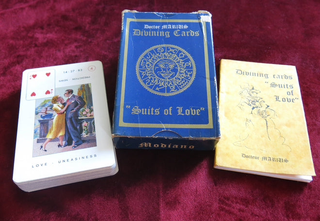 1950 Modiano « Cartes de divination du docteur Marius : costumes d’amour » Divination