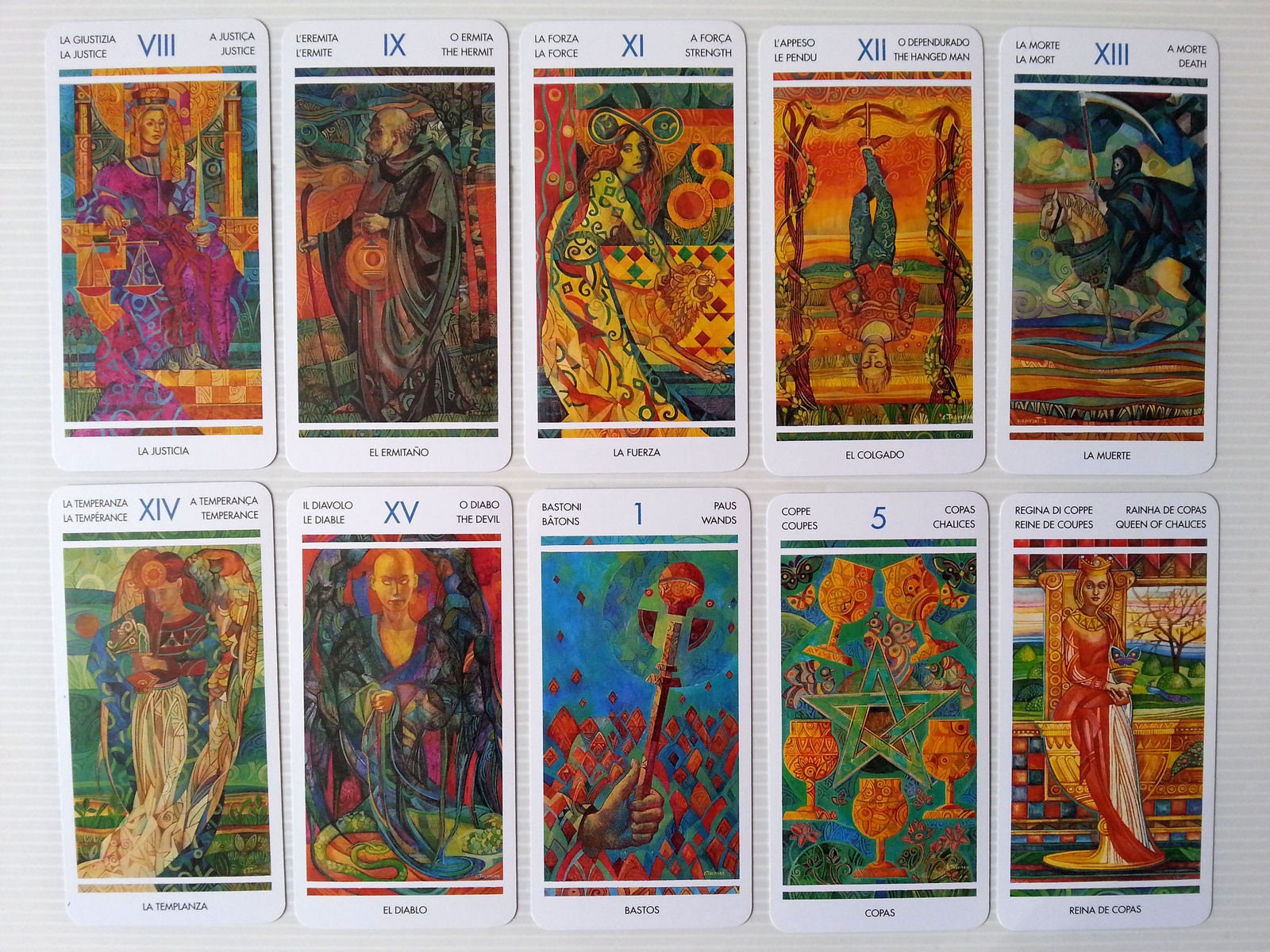 The Cristal Tarot - Glass tarot 2000 - RARE FIND - TAROT DE VERRE