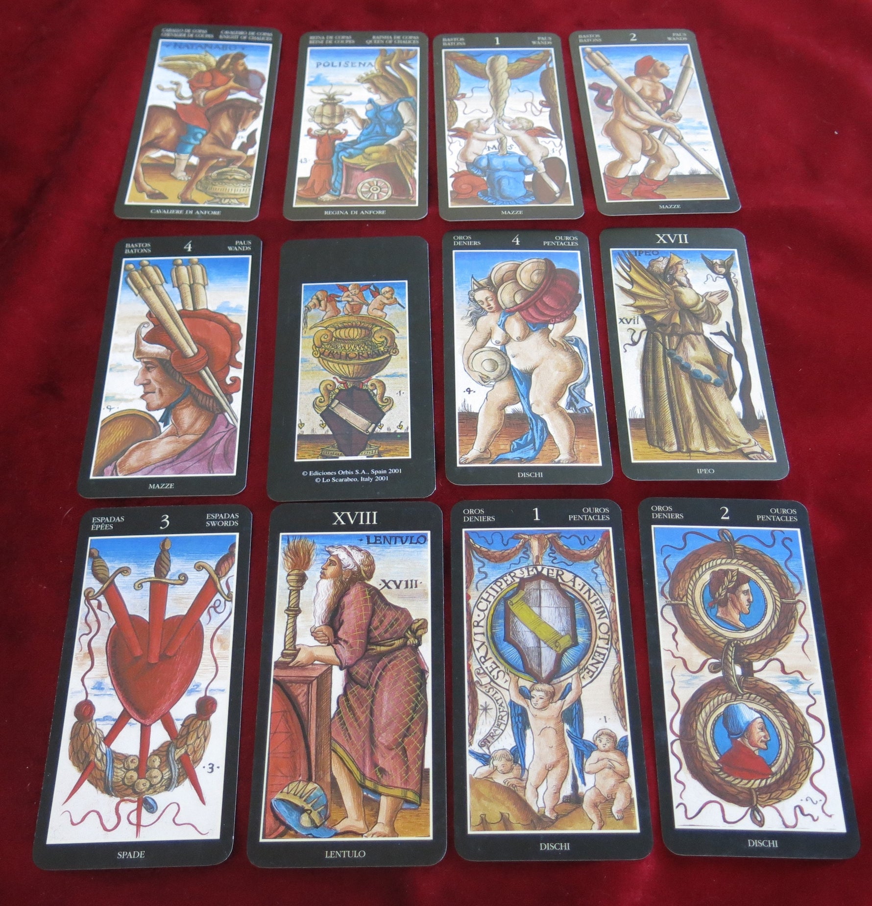 Tarot Alquímico – Lo Scarabeo / Orbis 2000 – The Art of Tarot Collection (Tarot Alchimique – Collection L’Art du Tarot – Édition 2000)