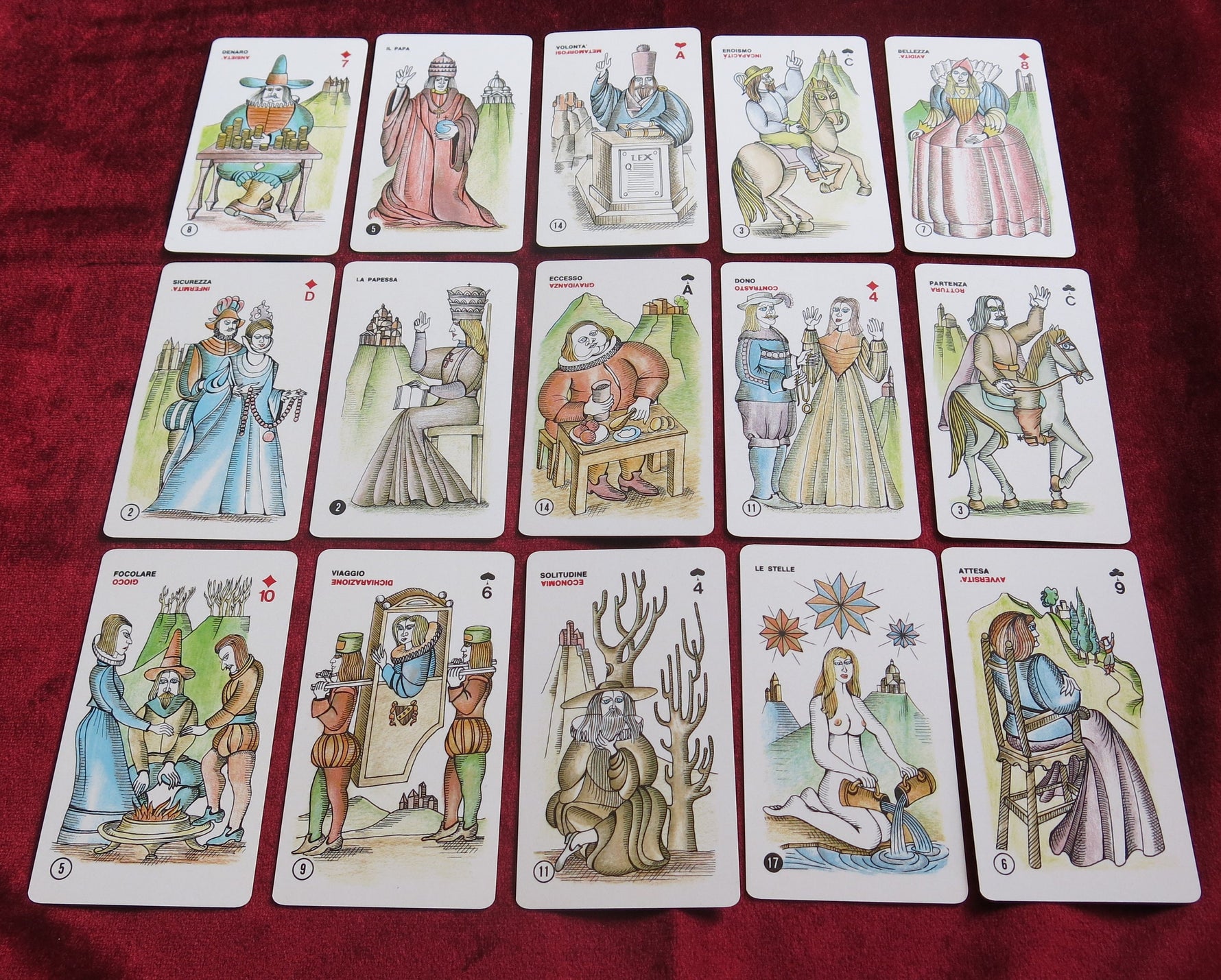 Tarocco Indovino – Dal Negro 1979 – Sergio Ruffolo – 78 Tarot Cards + Booklet – Vintage Italian Tarot Deck – Made in Italy