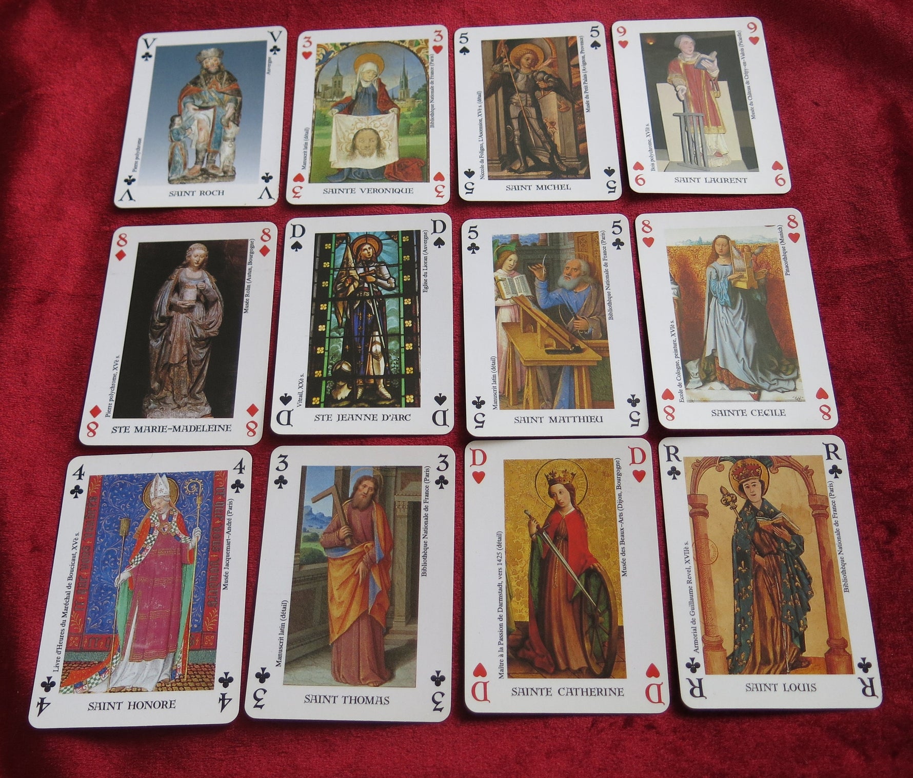 Les Métiers et leurs Protecteurs – Playing Cards (1981, Dusserre)