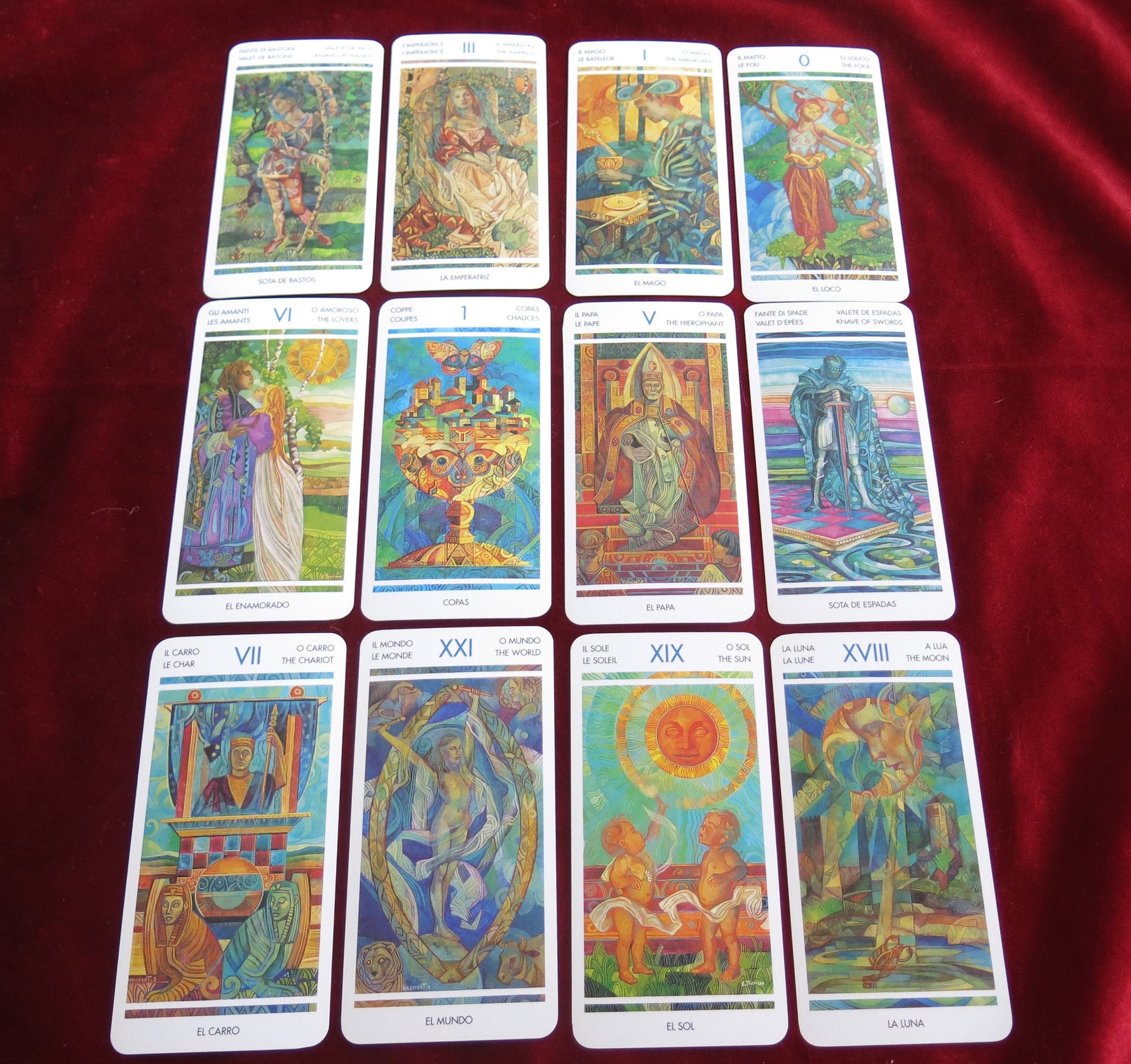 The Cristal Tarot - Glass tarot 2000 - RARE FIND - TAROT DE VERRE