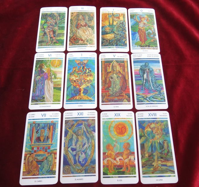 Le Cristal Tarot - Tarot en verre 2000 - TROUVER RARE - TAROT DE VERRE