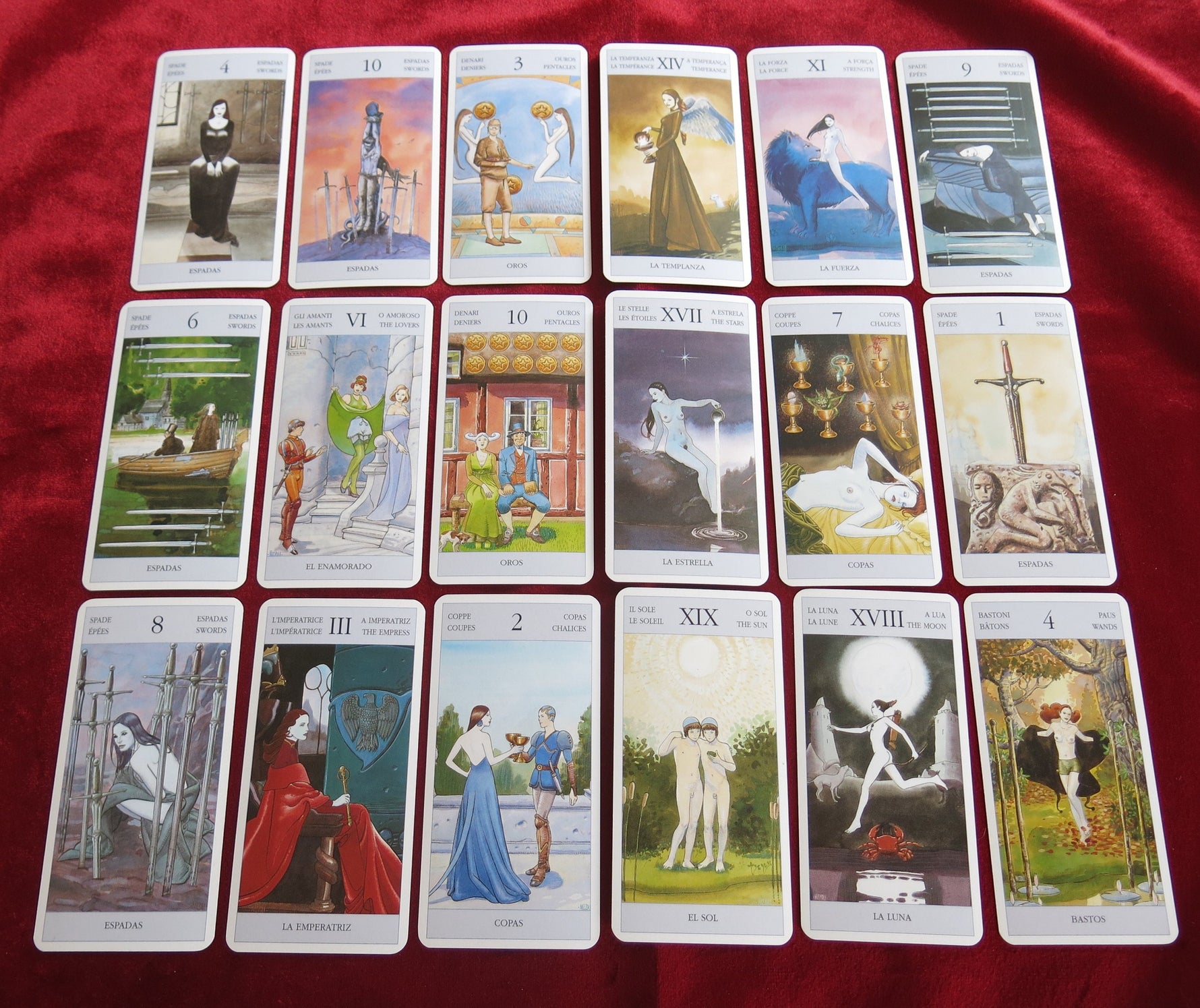 Tarot des Secrets - Italy, 2003 | Modern & Psychological Tarot – Lo Scarabeo