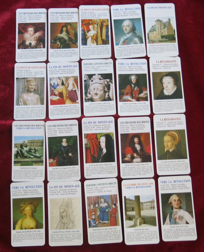 Les Capétiens card game 1999 - Renaissance vintage deck