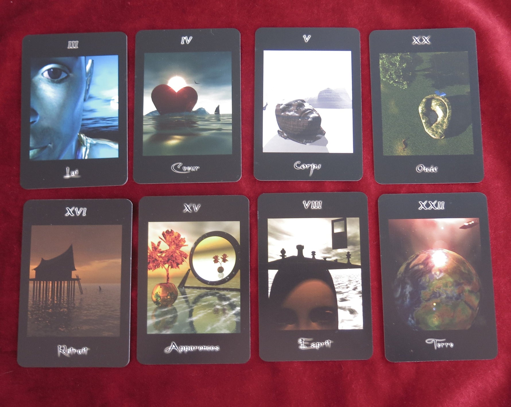 Oracle de l’Infini – Fabrice Yossé – Grimaud France 2001 – Divination Intuitive Tarot Deck