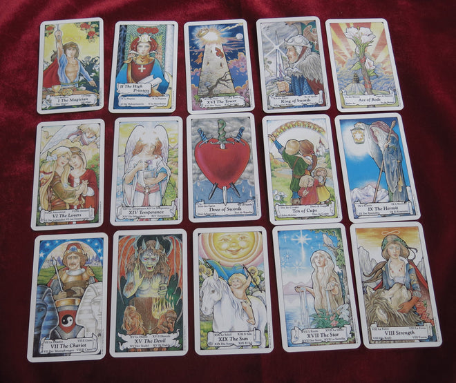 Hanson-Roberts Tarot | Classic Deck By Arthur Edward Waite, Pamela Colman Smith, and Sasha Graham | Small Size Tarot Cards