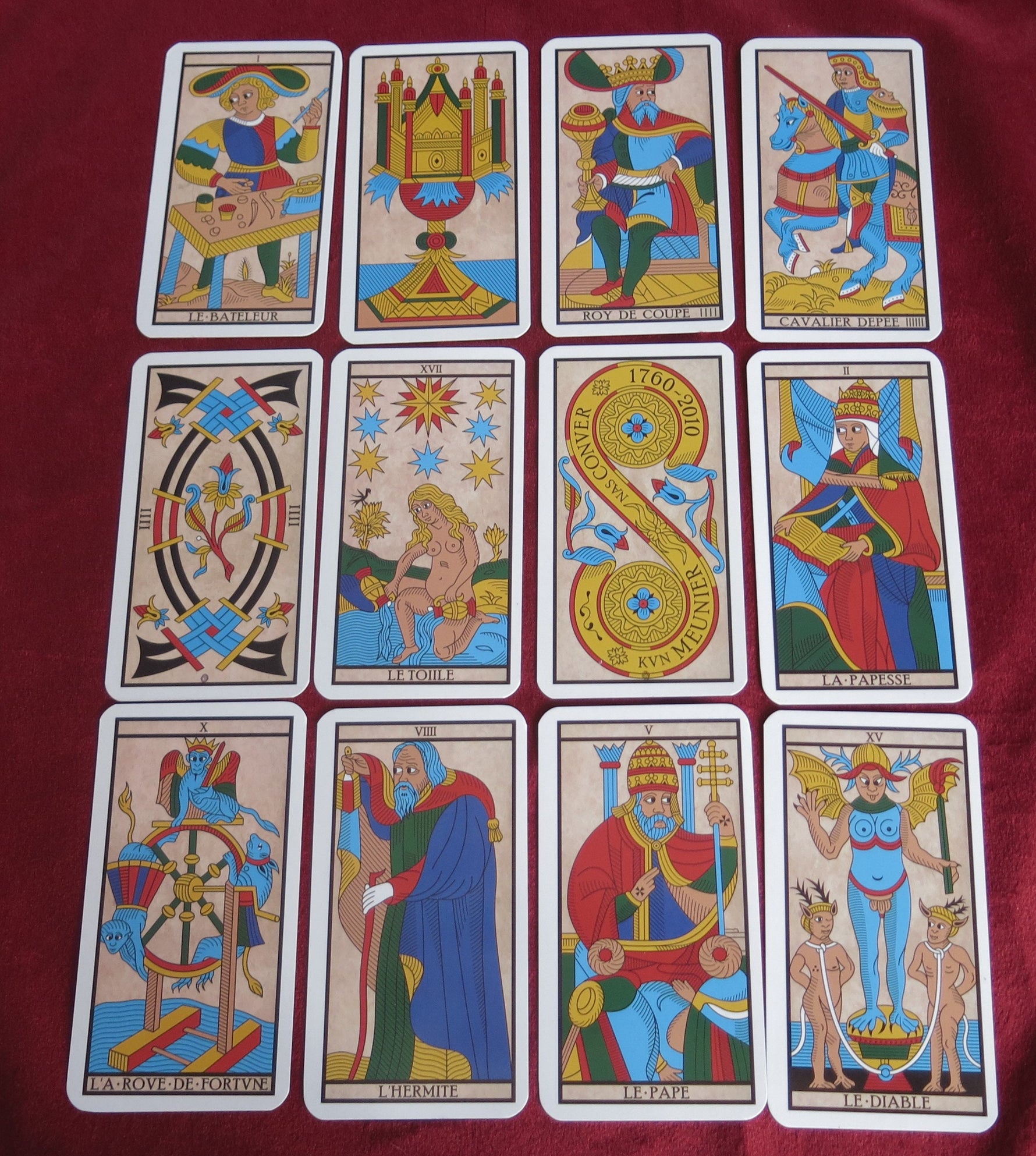 Tarot de Marseille Conver 1760 – Restauration Kevin Meunier – Jeu de collection épuisé