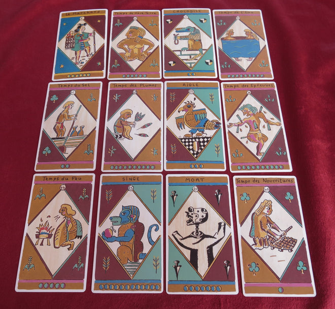 Aztec tarot deck 1986 - Aztec art oracle cards