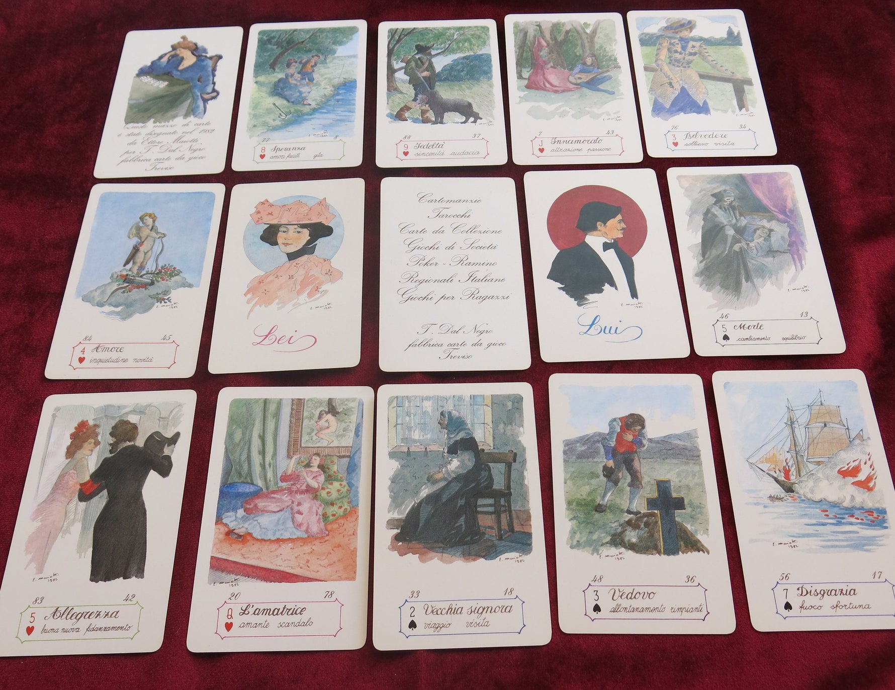 Le Carte del Mistero – Dal Negro (1980s) – Sibilla-Style Italian Oracle Deck