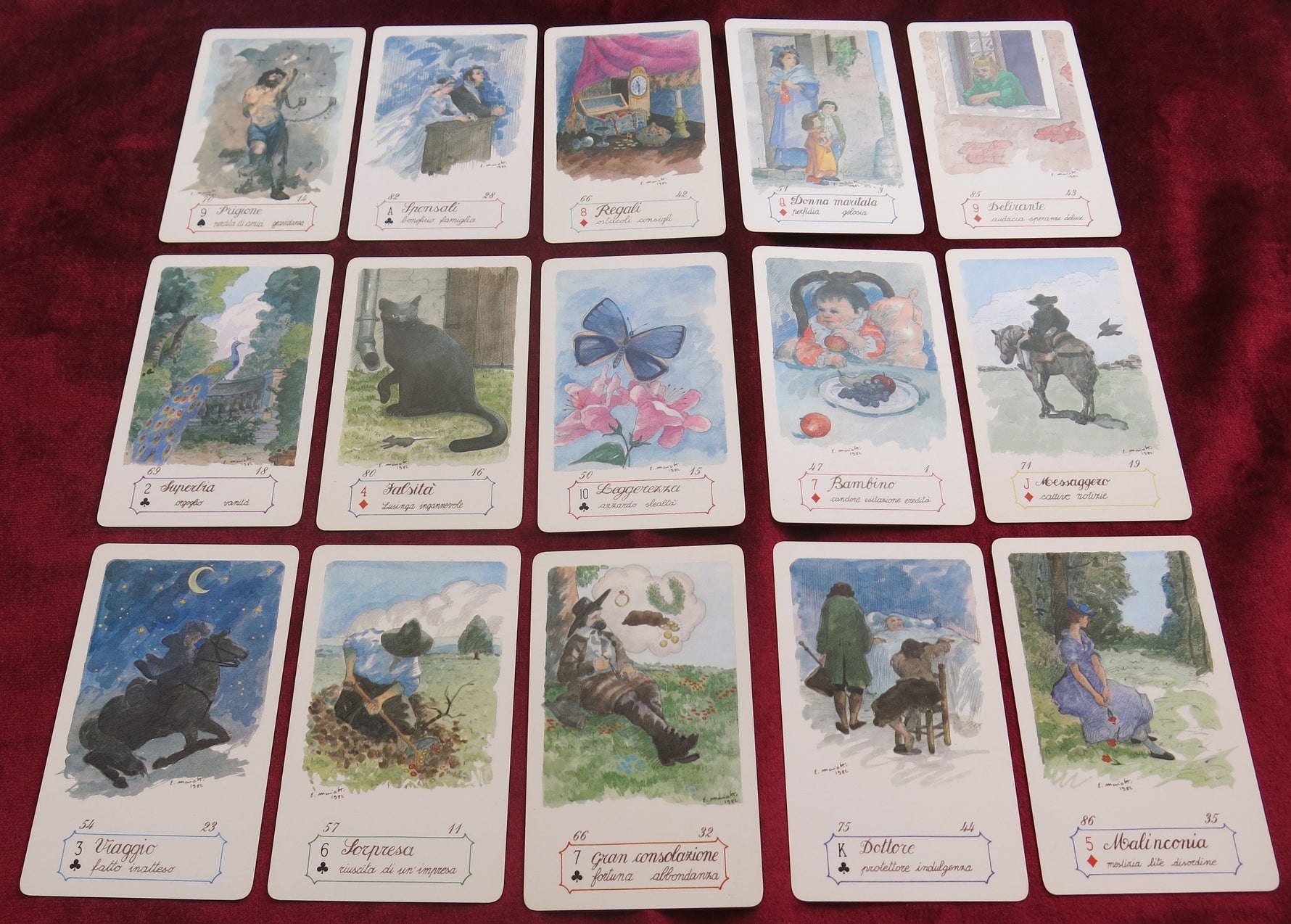 Le Carte del Mistero – Dal Negro (1980s) – Sibilla-Style Italian Oracle Deck