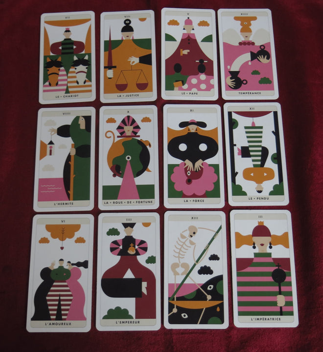 ELLE Magazine Tarot – Pocket Tarot de Marseille – 22 Major Arcana – Limited Collector’s Edition – OOP