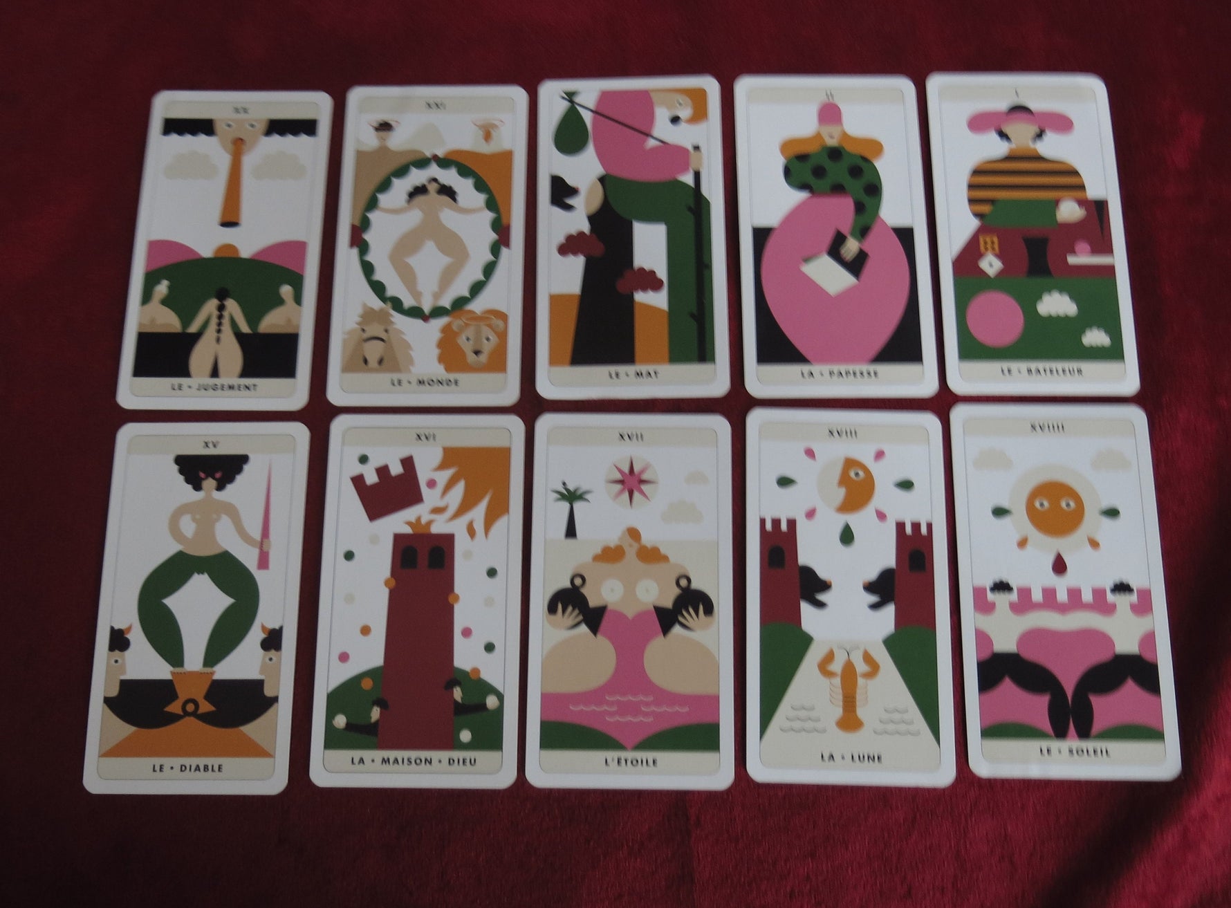 ELLE Magazine Tarot – Pocket Tarot de Marseille – 22 Major Arcana – Limited Collector’s Edition – OOP