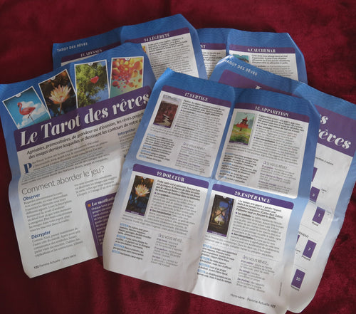 Tarot des Rêves – Femme Actuelle Hors-Série – 22 Arcanes Majeurs – Épuisé & Très Rare Jeu Intuitif Français