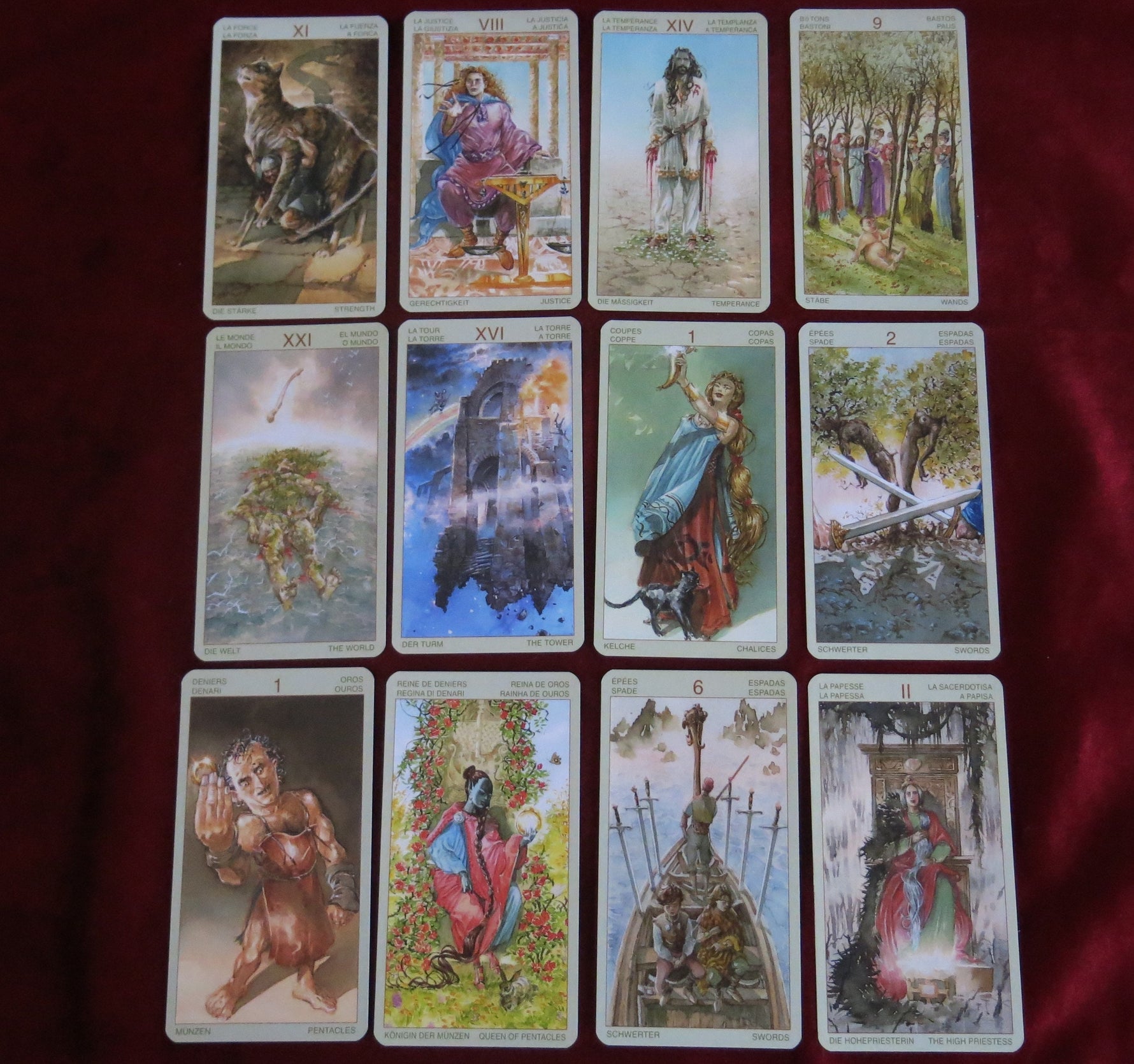 Tarot des Vikings + Instructions - Tarot de la mythologie nordique