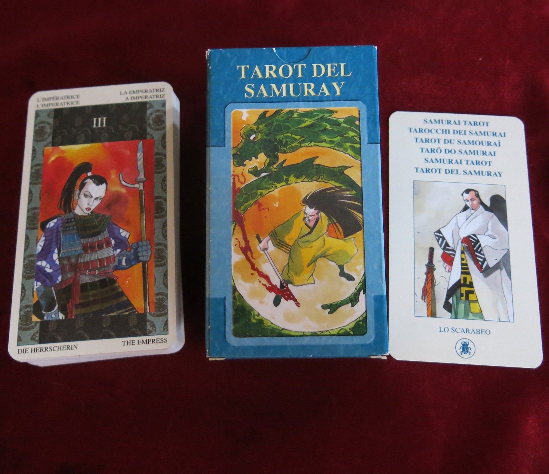 The Samurai Tarot Deck + Instructions - Vintage Japanese Samurai Cards - Samurai's way