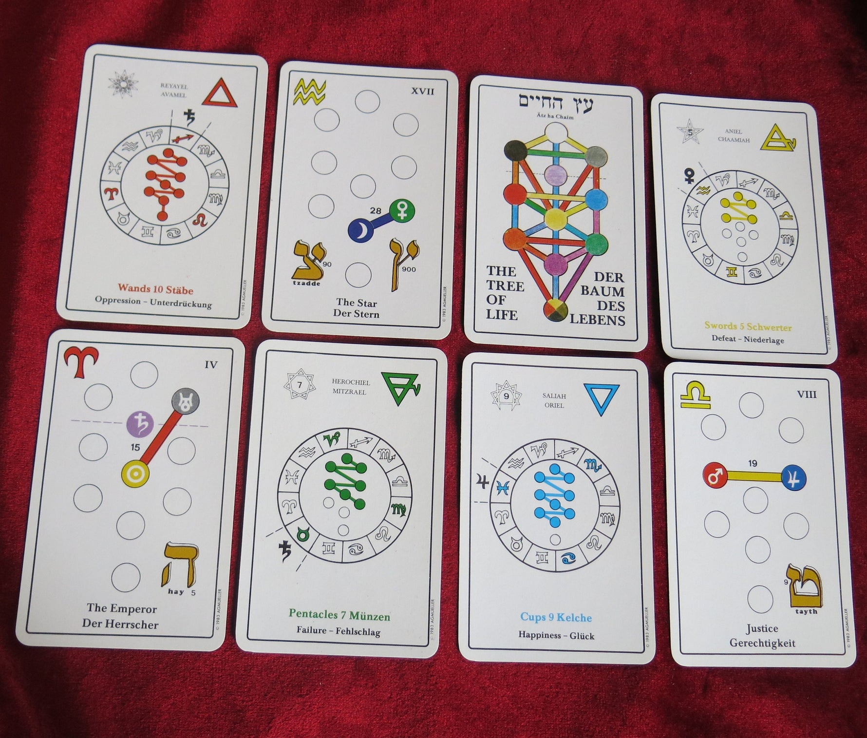 Three of Life Tarot - 1983 - Kabbalistic tarot