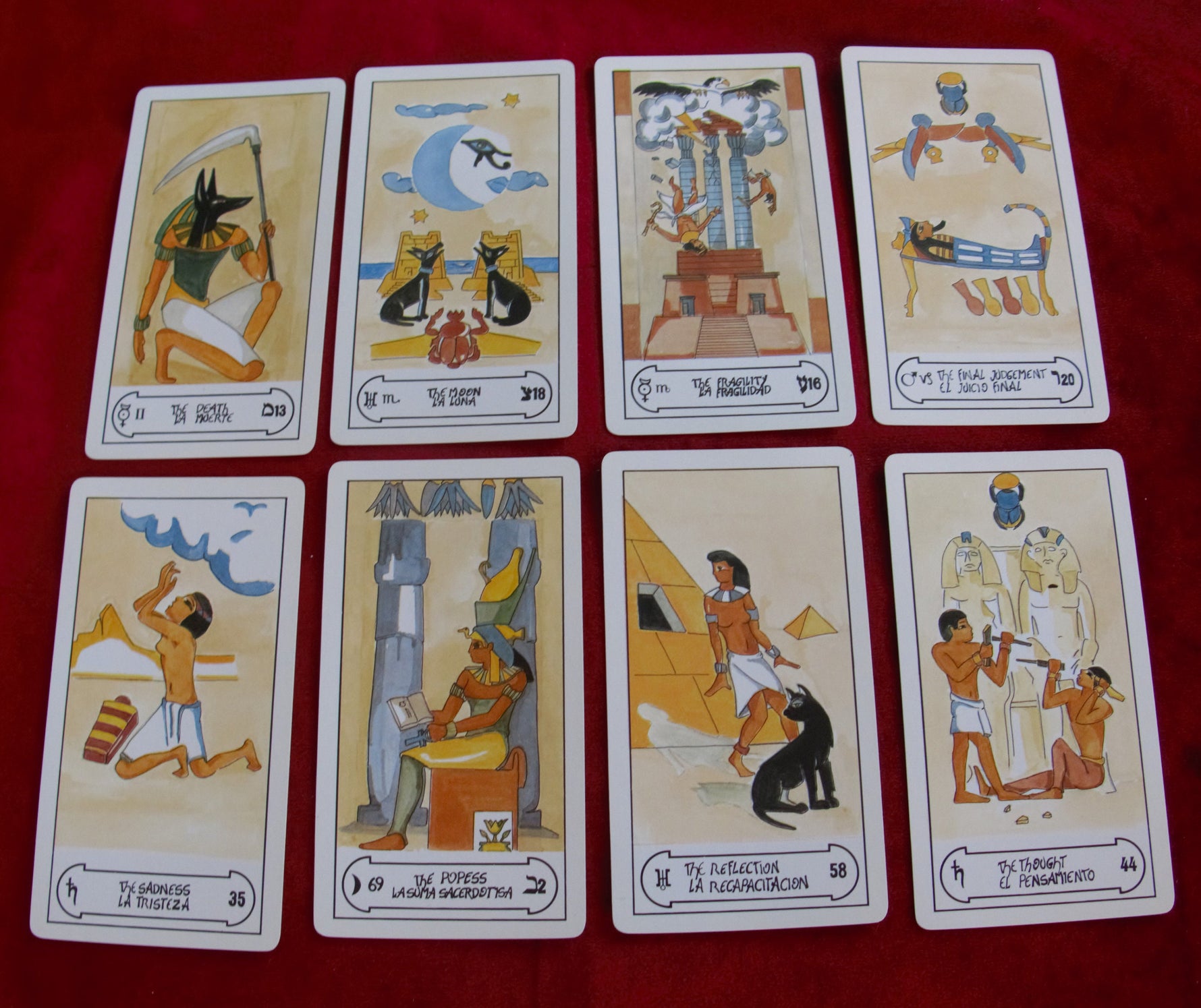 Egyptian Tarot – Fournier 1993 – Esther Casla – Vintage Tarot Deck – Rare Collector Edition