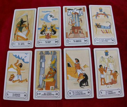 Tarot égyptien - Fournier 1993 - Cartes de l'histoire de l'Egypte