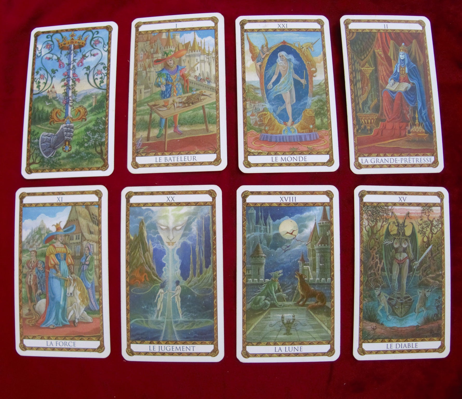 Le Tarot d’Ambre – Ambre Tarot (Descartes, 1994) – EXTREMELY RARE