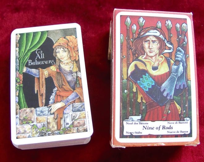 Hanson-Roberts Tarot | Classic Deck By Arthur Edward Waite, Pamela Colman Smith, and Sasha Graham | Small Size Tarot Cards