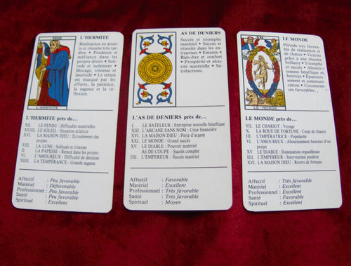Taromantic 1987 - Fiches de tarot