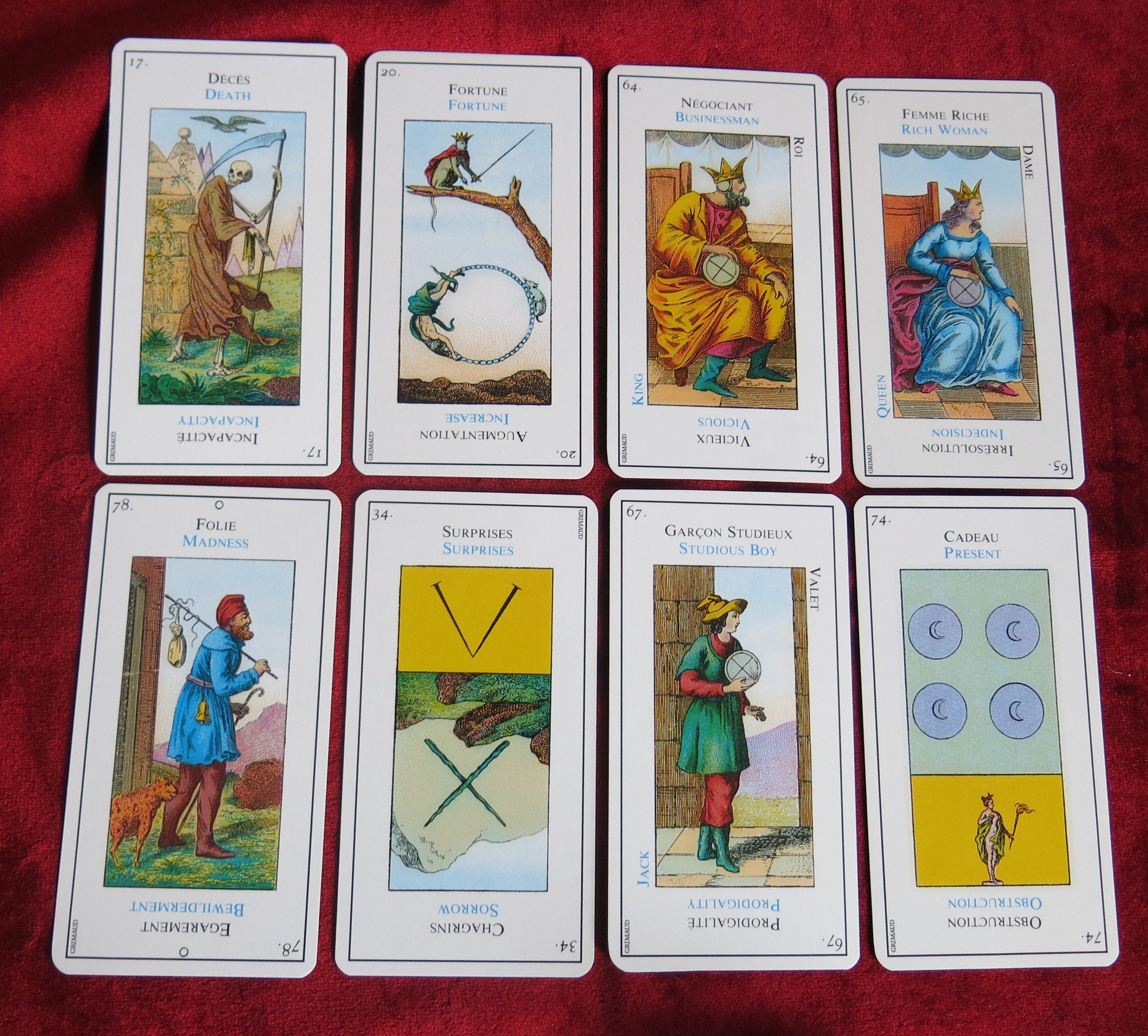 Jeu de cartes Cartomantic pour cartomancie - Cartes Jeu de cartes Cartomantic pour cartomancie - Cartes