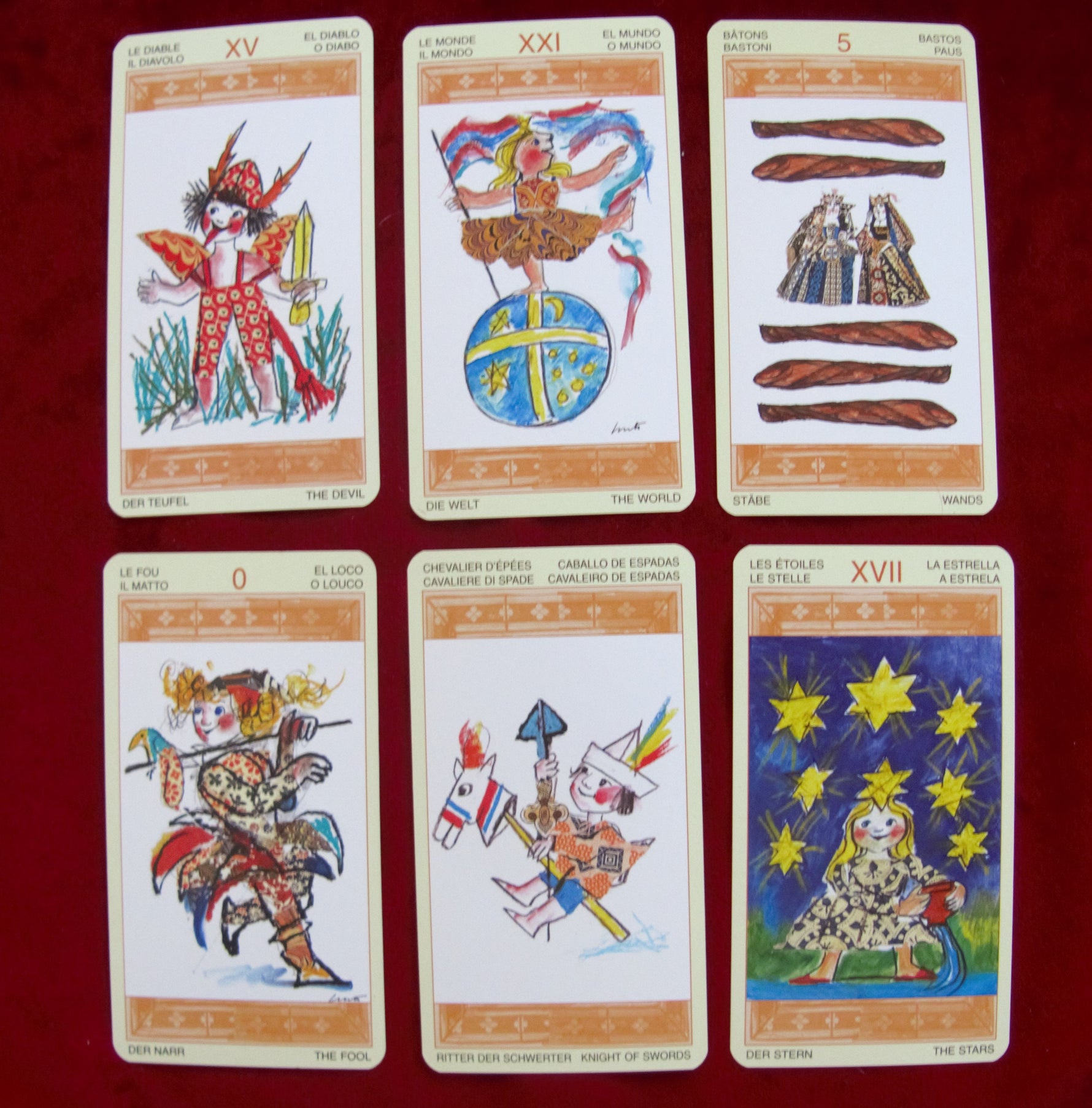 Tarot de los Niños + Instructions – The Children’s Tarot – Lo Scarabeo (2000s, OOP)