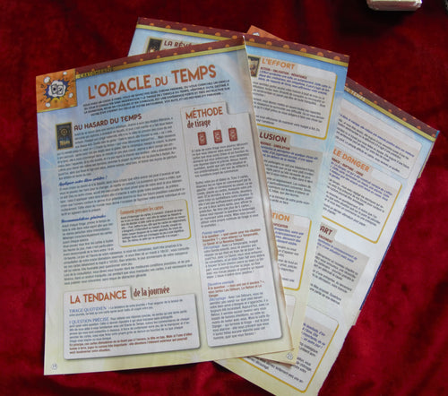 The Time Oracle - pocket Oracle of Time (6x9 cm)  RARE French Set