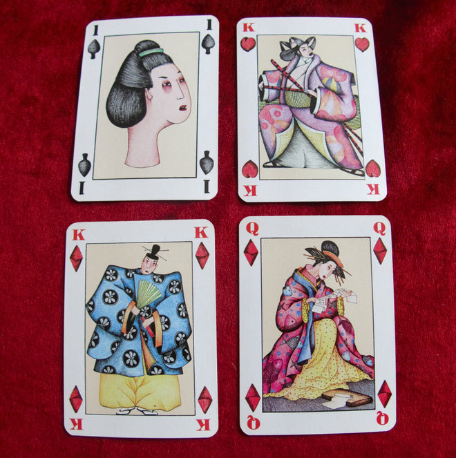 Japanese Game - 1981 “Jeu Japonais” Playing Cards, Silvia Maddonni Designs, Grimaud