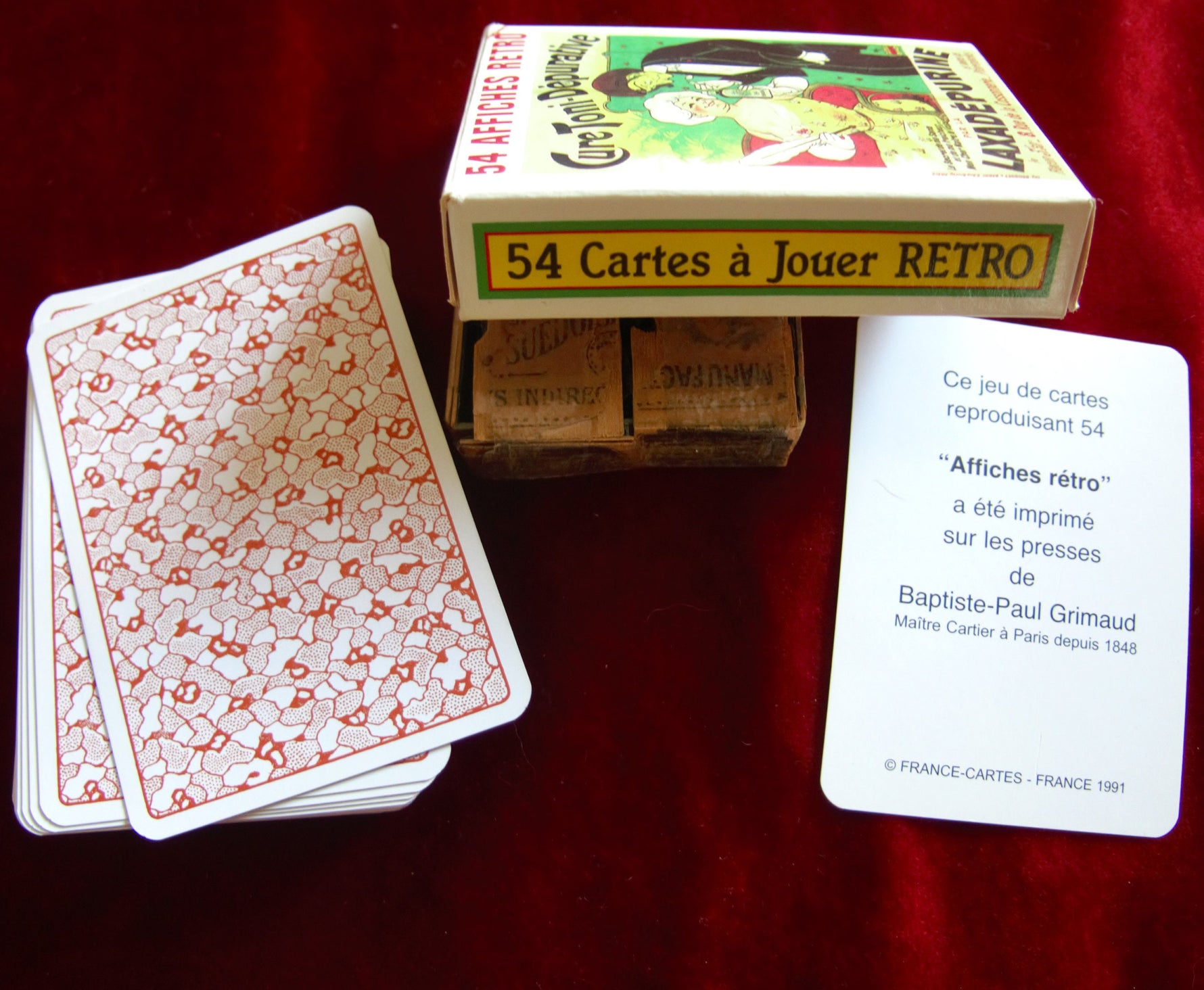 Retro French Advertising Playing Cards – 54 Affiches Rétro – France Cartes Grimaud 1991