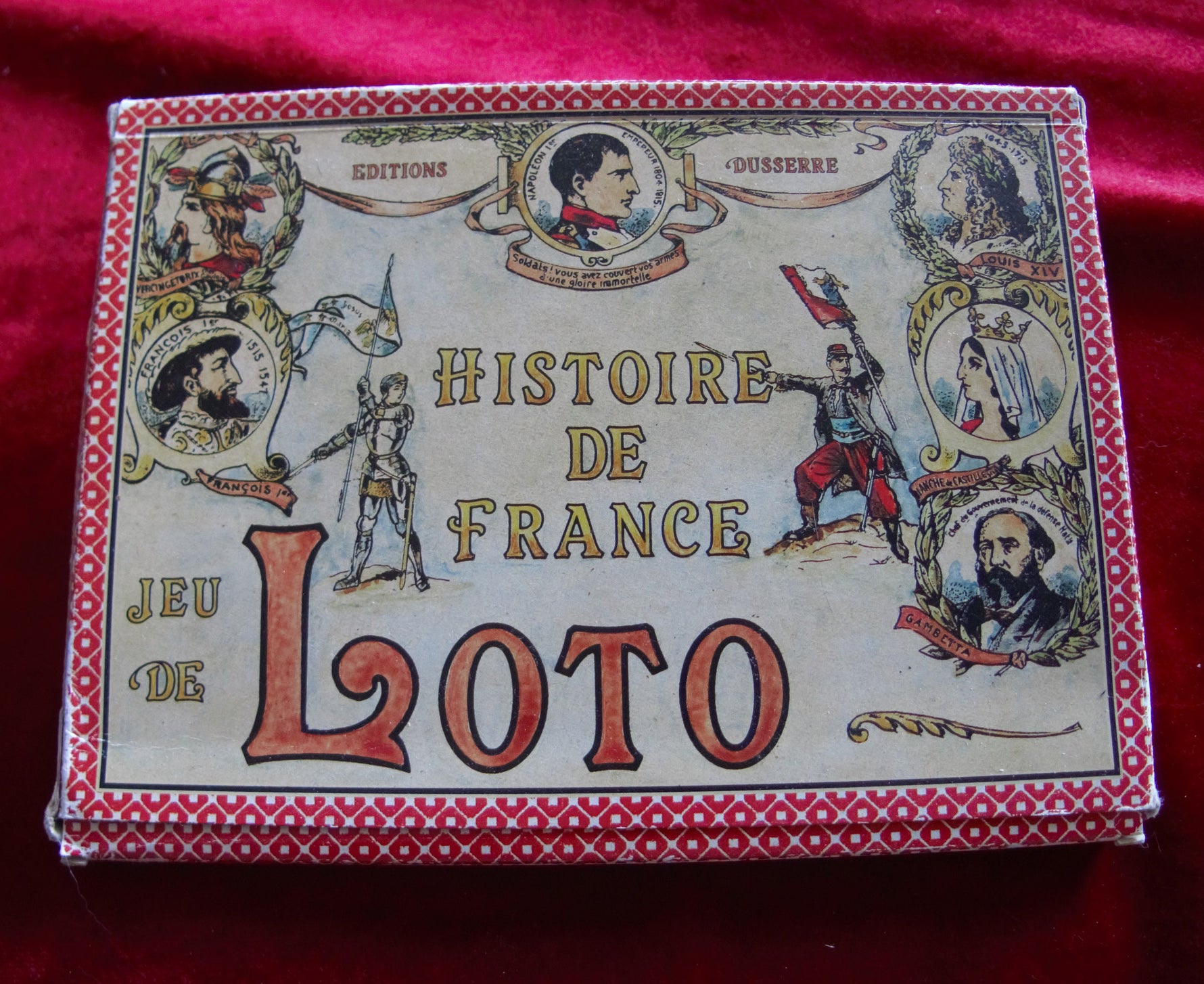 Vintage French History Lotto Game – Dusserre Paris (Circa 1990s)