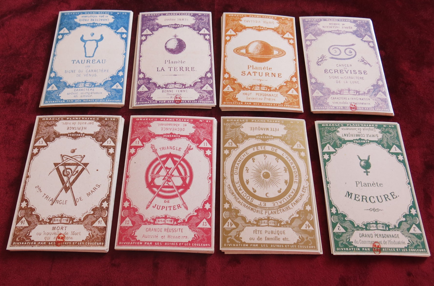 Planetary Oracles – Tarot of the Stars and Colours (1867 Reproduction)
